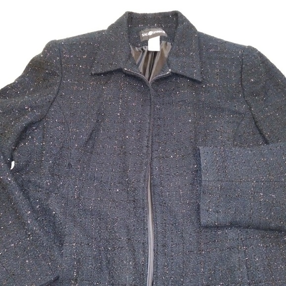 Sag Harbor Black on Black Blazer/Jacket - Picture 4 of 4